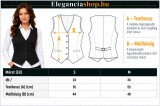 Női elegáns szövetmellény - Fekete